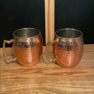 2 Moscow mule mugs. Used maybe twice.